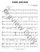 Panic And Run piano sheet music cover